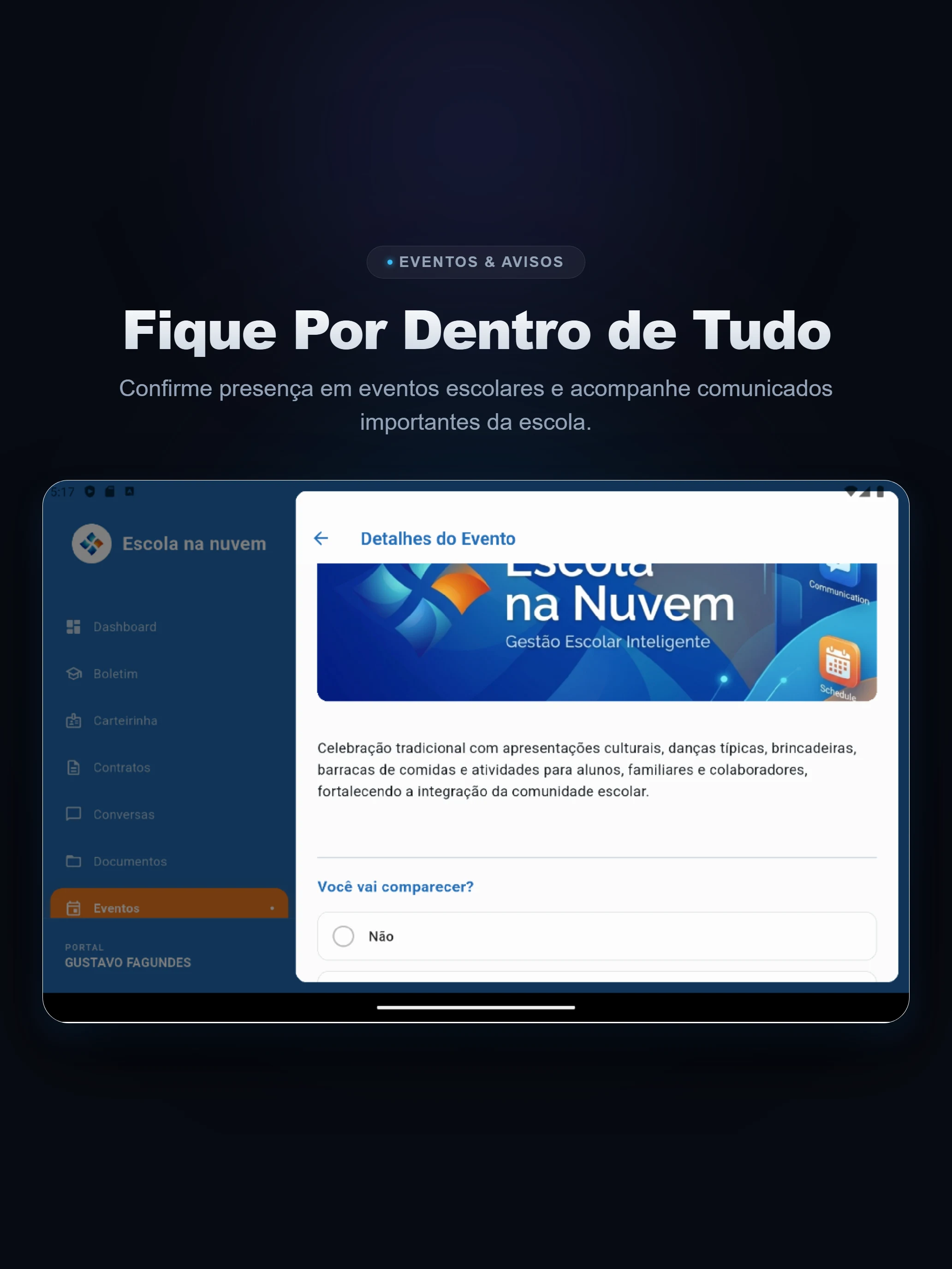 Escola na nuvem screenshot